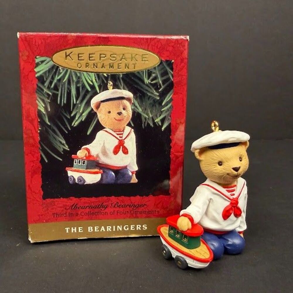 1993 Hallmark Keepsake Ornament Abearnathy Bearinger-Mint Condition
